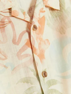 Koszula z krótkim rękawem i morskim nadrukiem