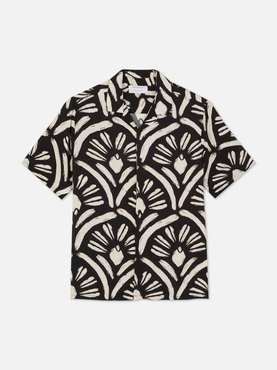 Koszula z krótkim rękawem i abstrakcyjnym wzorem