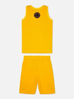 Koszulka bez rękawów i szorty NBA LA Lakers, zestaw
