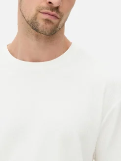 Koszulka od piżamy z fakturą liny