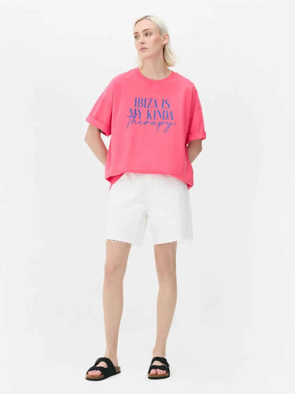 Koszulka oversize z napisem