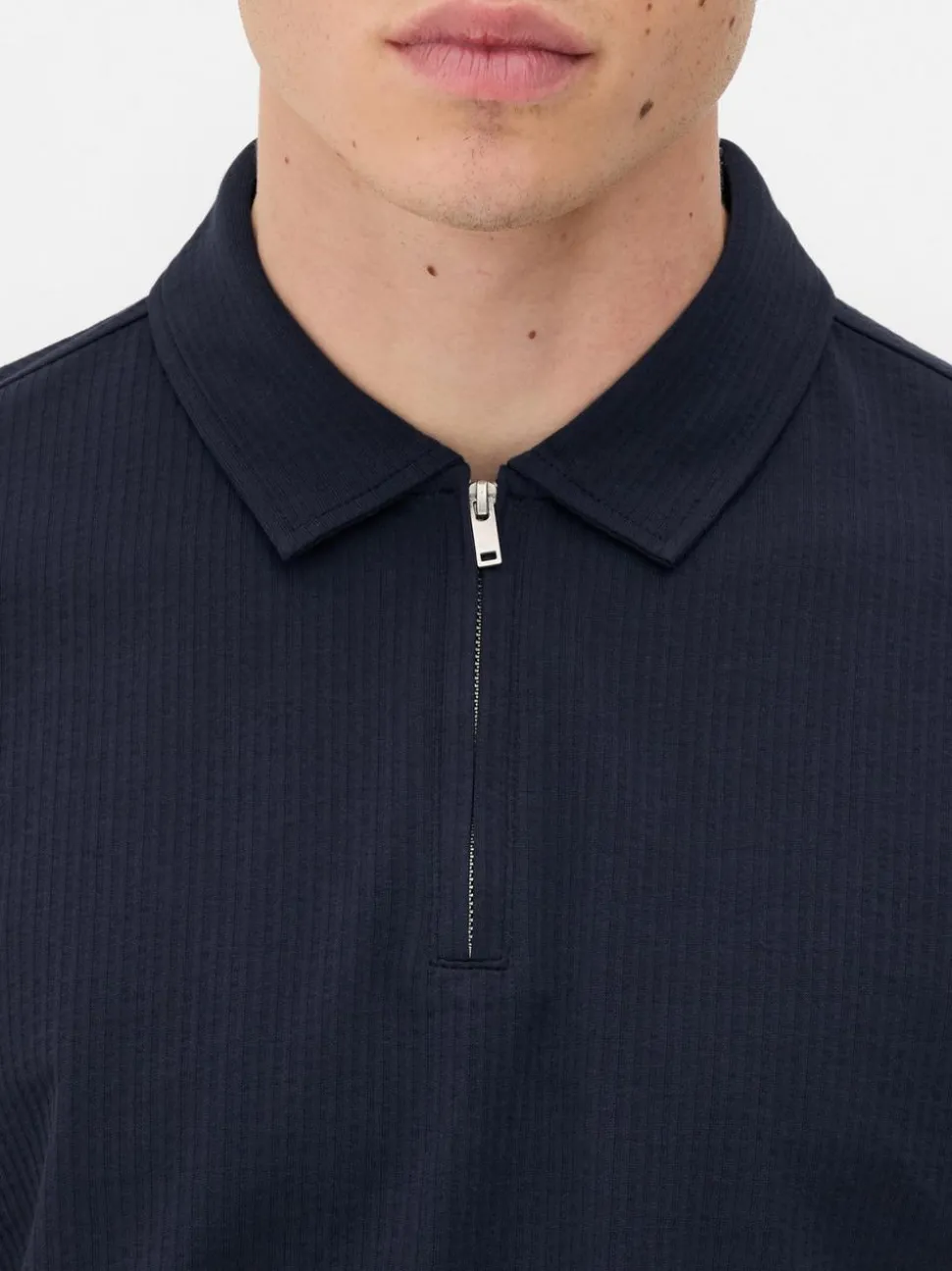 Koszulka polo z tkaniny seersucker