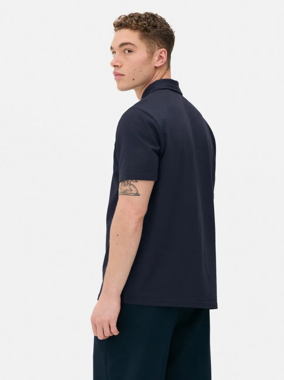 Koszulka polo z tkaniny seersucker