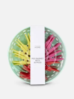 Koszyczek ze spinaczami, 50 szt.