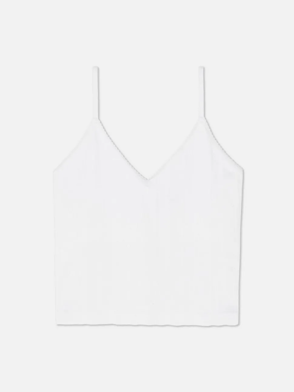 Krótka ażurowa koszulka na ramiączkach do spania