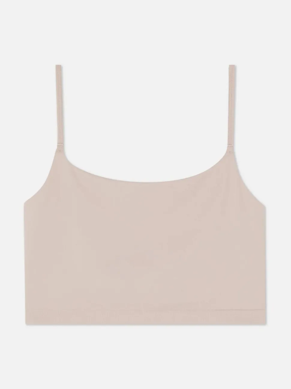 Krótka bezszwowa koszulka na ramiączkach