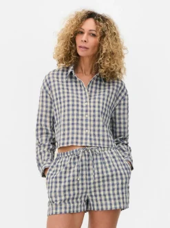 Krótka koszula z długim rękawem