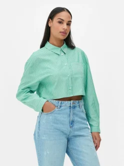 Krótka koszula z naszywaną kieszenią