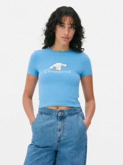 Krótka koszulka z Cinnamorollem z Hello Kitty