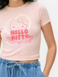 Krótka koszulka z motywem Hello Kitty