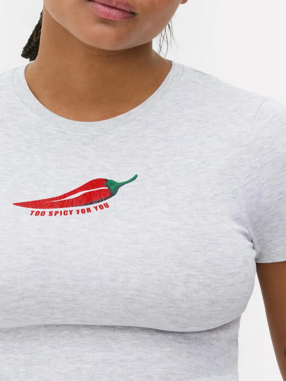 Krótka koszulka z nadrukiem