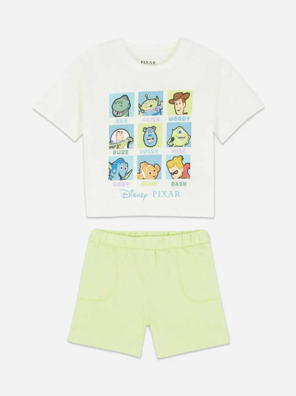 Krótka piżama z postaciami Pixara Disneya