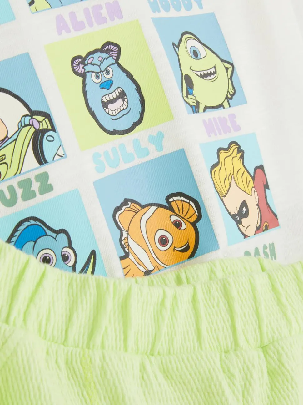 Krótka piżama z postaciami Pixara Disneya