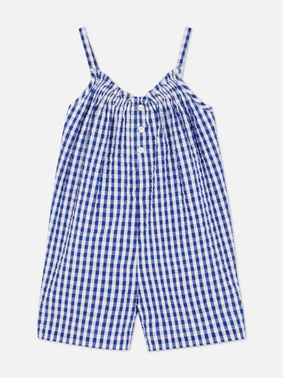 Krótki kombinezon w kratkę vichy