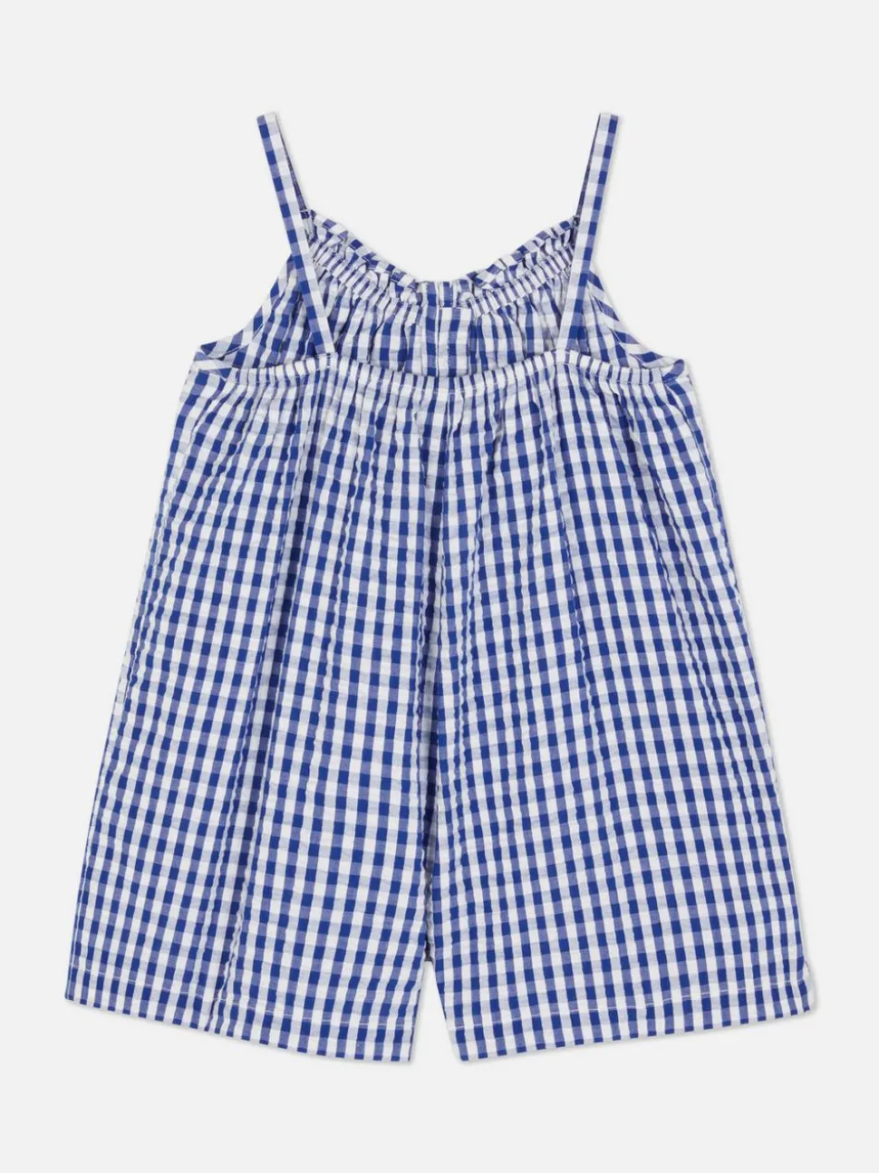 Krótki kombinezon w kratkę vichy