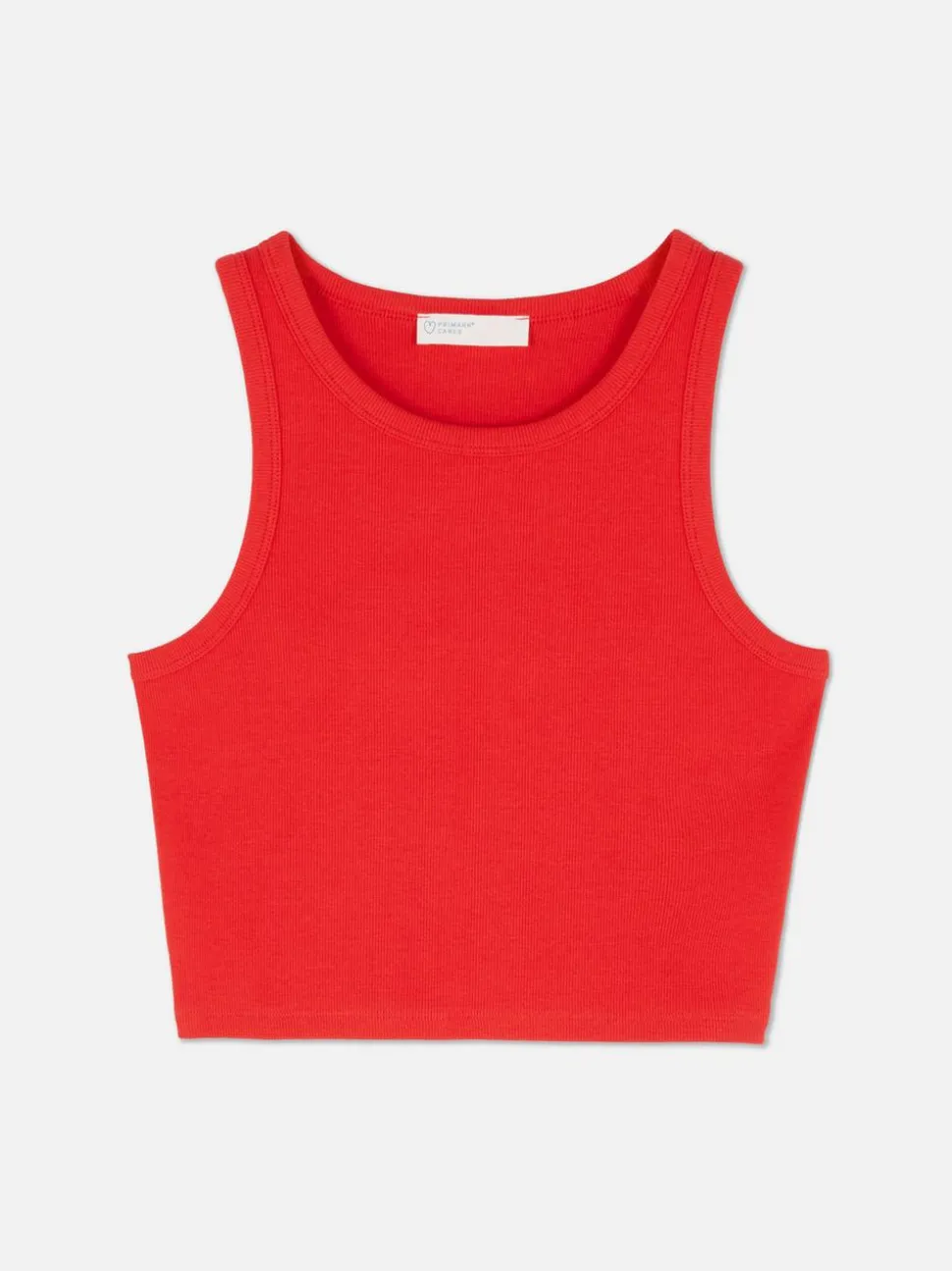 Krótki prążkowany top w stylu bokserki