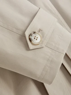 Krótki prochowiec z paskiem