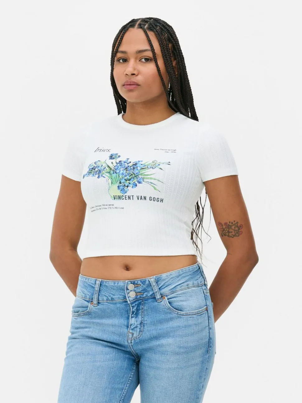 Krótki T-shirt z „Irysami” Vincenta van Gogha