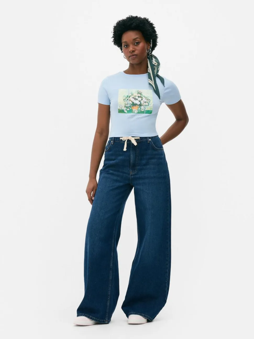 Krótki T-shirt z motywem van Gogha