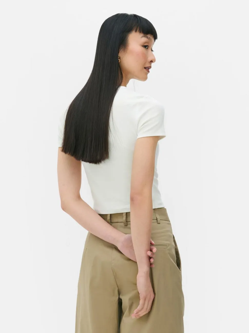 Krótki T-shirt z nadrukiem