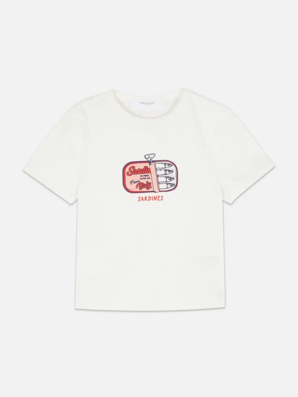 Krótki T-shirt z nadrukiem