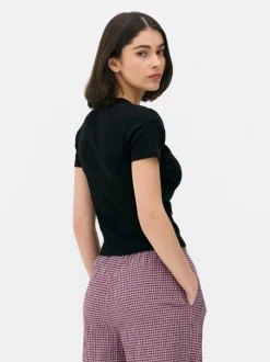 Krótki T-shirt z napisem Disney Princess
