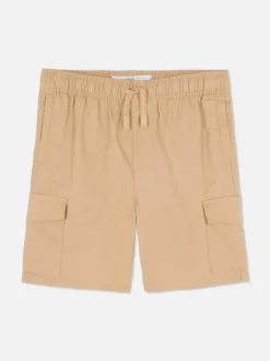 Krótkie bojówki ze sznurkiem ściągającym