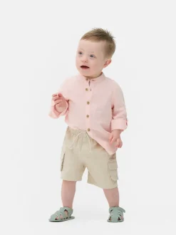 Krótkie bojówki ze sznurkiem ściągającym