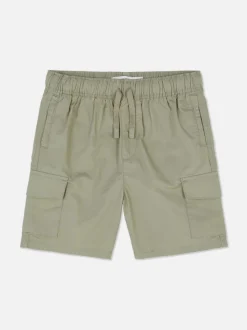 Krótkie bojówki ze sznurkiem ściągającym