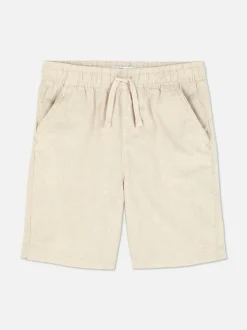 Krótkie chinosy ściągane sznurkiem