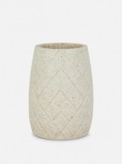 Kubek łazienkowy ze wzorem w jodełkę