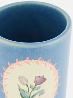 Kubek ceramiczny w kwiaty