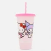 Kubek niekapek ze słomką i motywem Hello Kitty