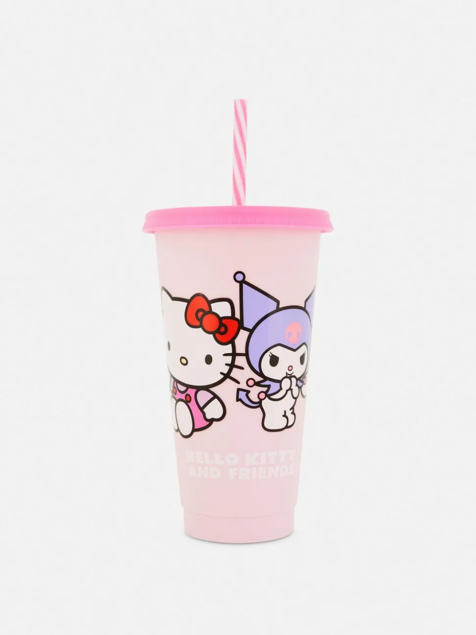 Kubek niekapek ze słomką i motywem Hello Kitty