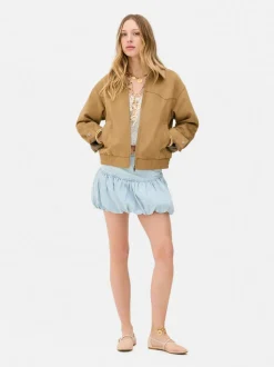 Kurtka bomberka ze sztucznego zamszu Rita Ora