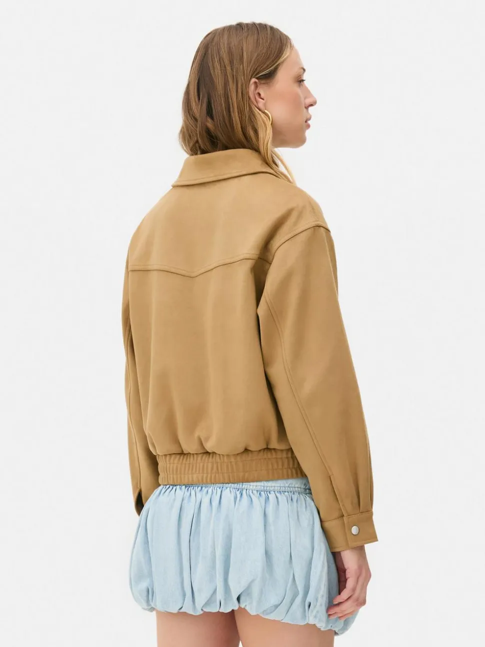 Kurtka bomberka ze sztucznego zamszu Rita Ora
