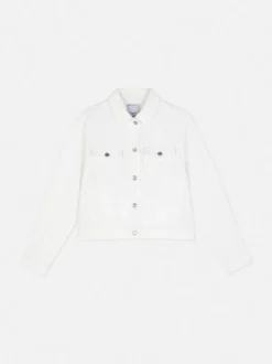 Kurtka jeansowa z efektem znoszenia