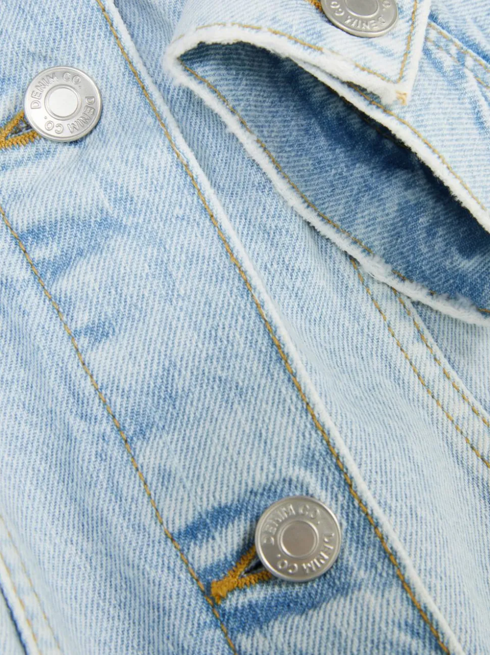 Kurtka jeansowa z efektem znoszenia