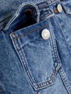 Kurtka jeansowa z efektem znoszenia