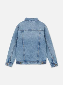 Kurtka jeansowa zapinana na guziki