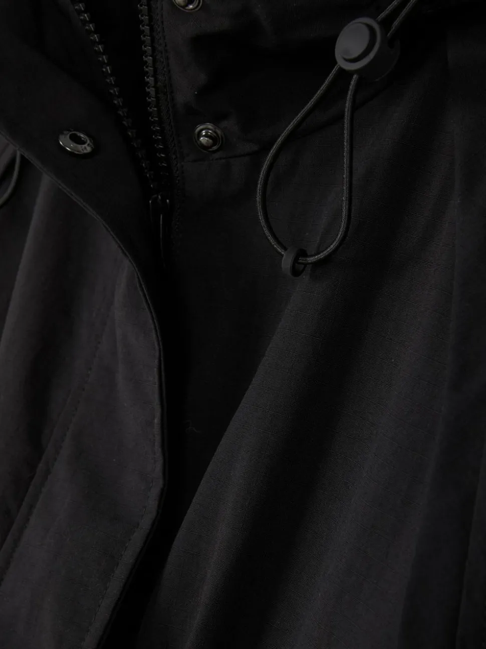 Kurtka przeciwdeszczowa z kapturem z tkaniny ripstop