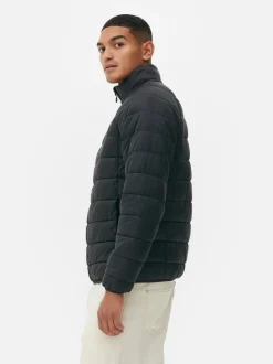 Kurtka puchowa z kołnierzem kominowym