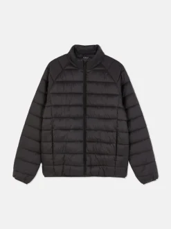 Kurtka puchowa z kołnierzem kominowym