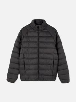 Kurtka puchowa z kołnierzem kominowym