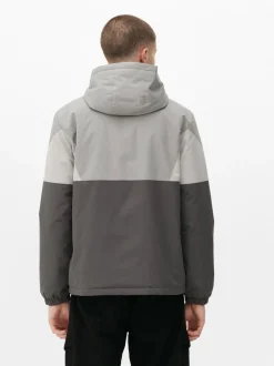 Kurtka z kapturem w bloki kolorystyczne