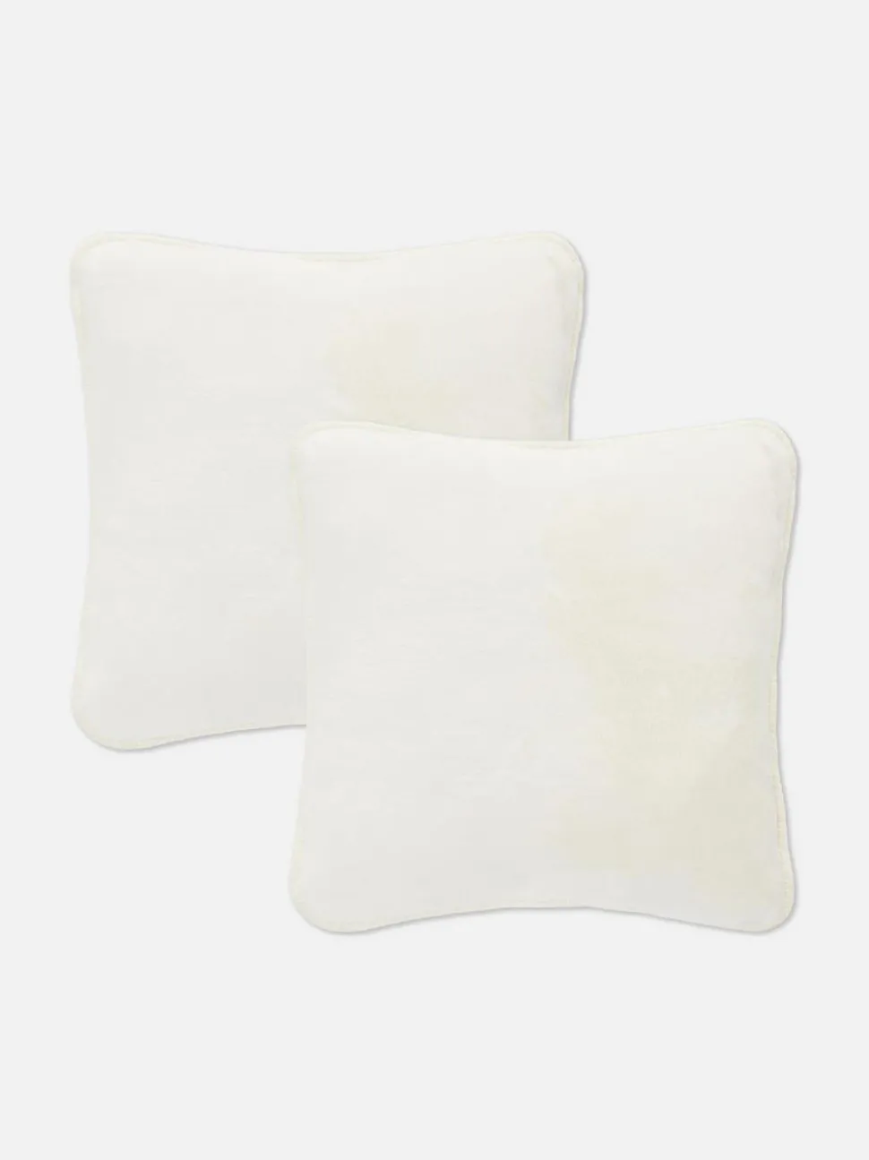 Kwadratowe poduszki ze ściegiem na okrętkę, 2 szt.