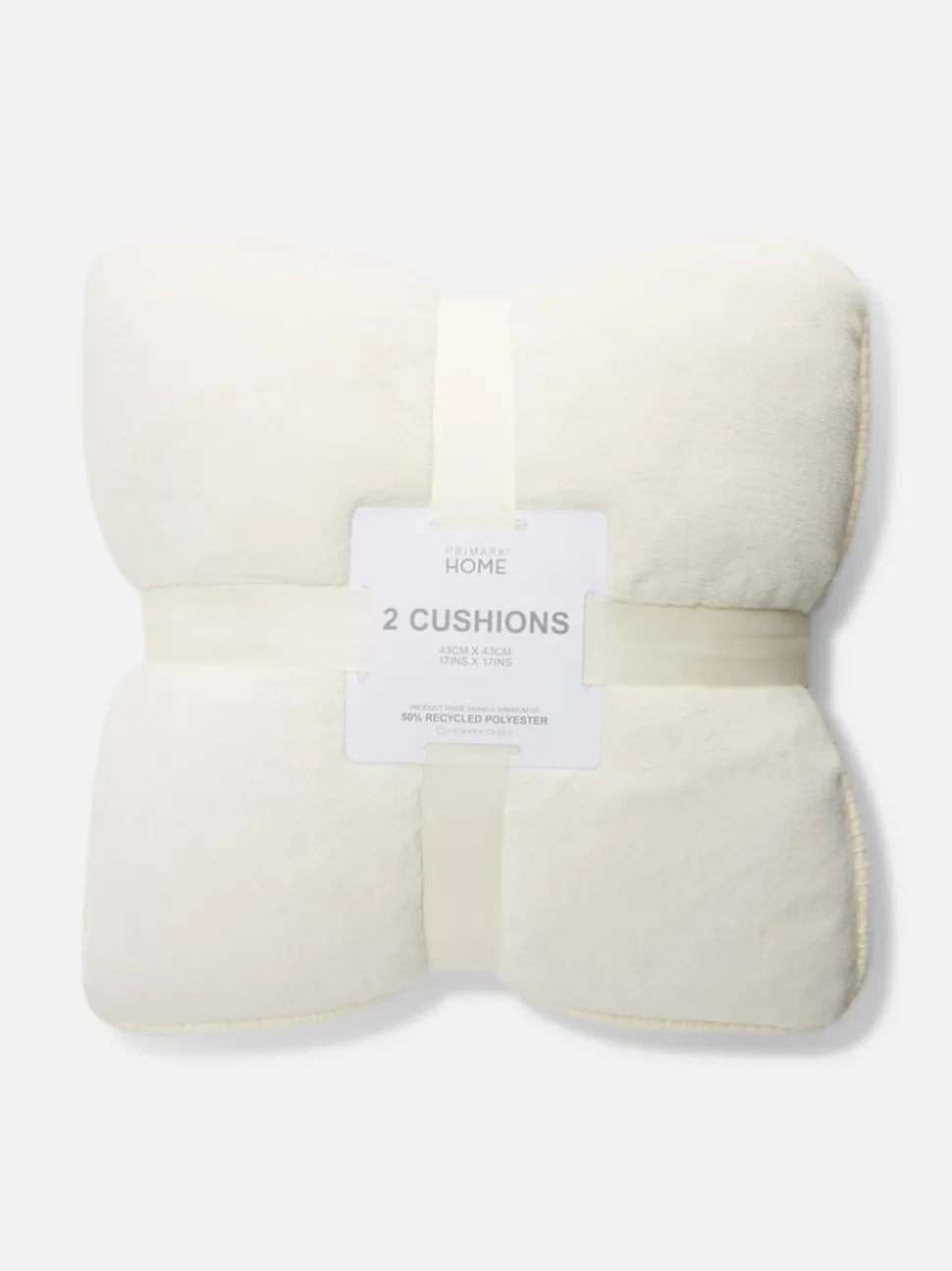 Kwadratowe poduszki ze ściegiem na okrętkę, 2 szt.