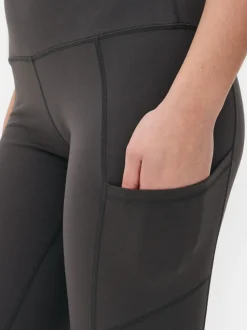 Legginsy treningowe z wysokim stanem