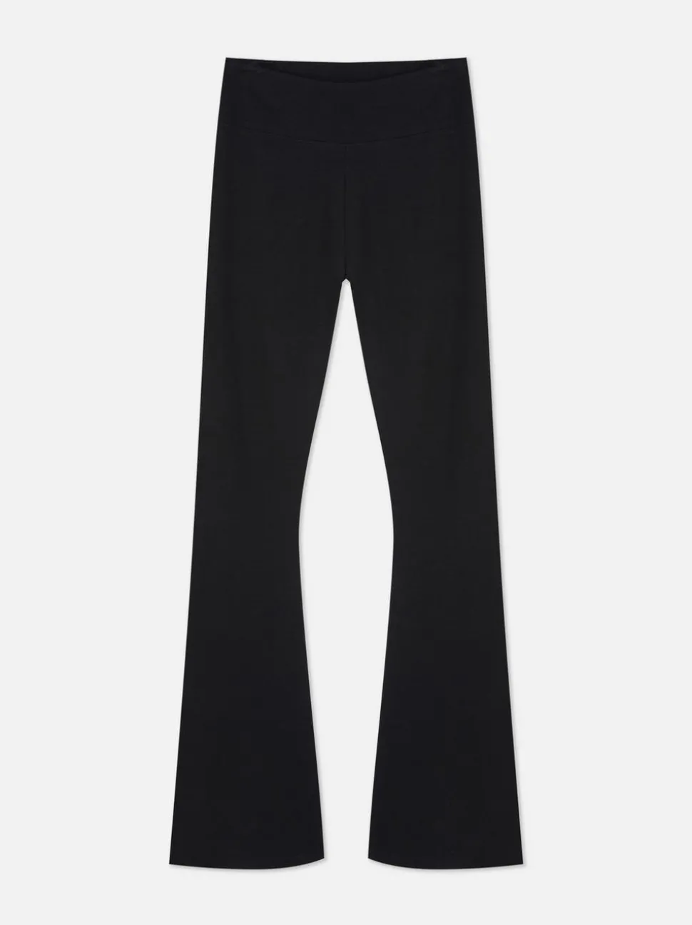 Legginsy z wysokim stanem i szeroką nogawką