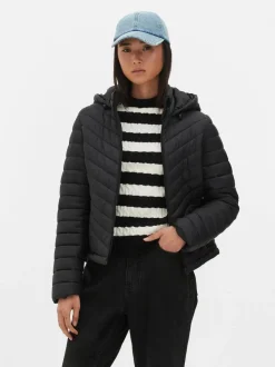 Lekka kurtka puchowa z kapturem